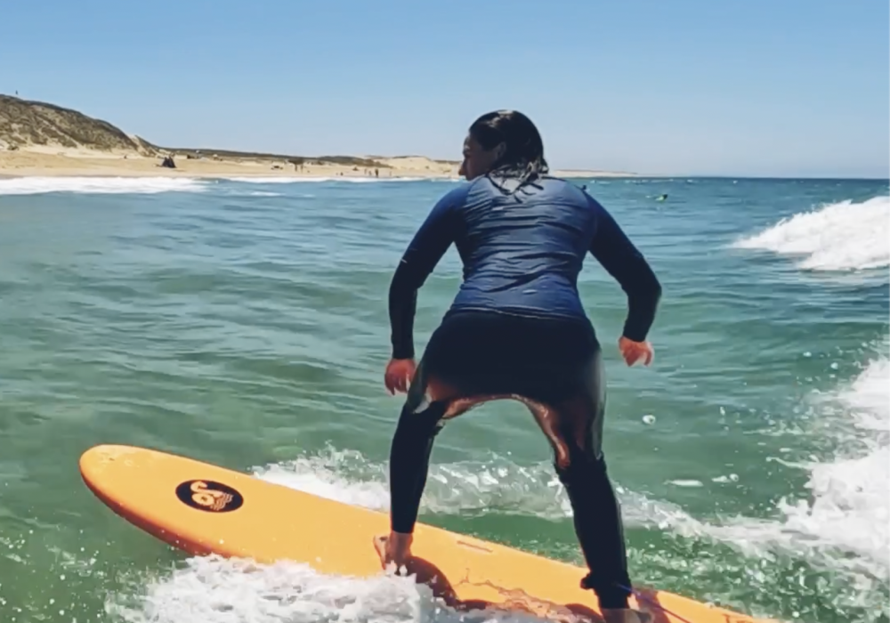 journée surf entre fille à capbreton
